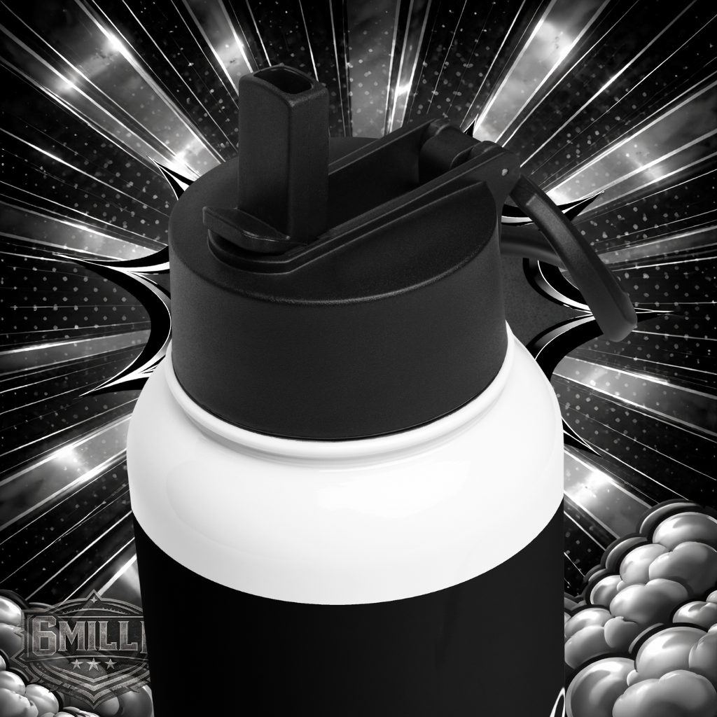 NHH Stainless steel water bottle with a straw lid