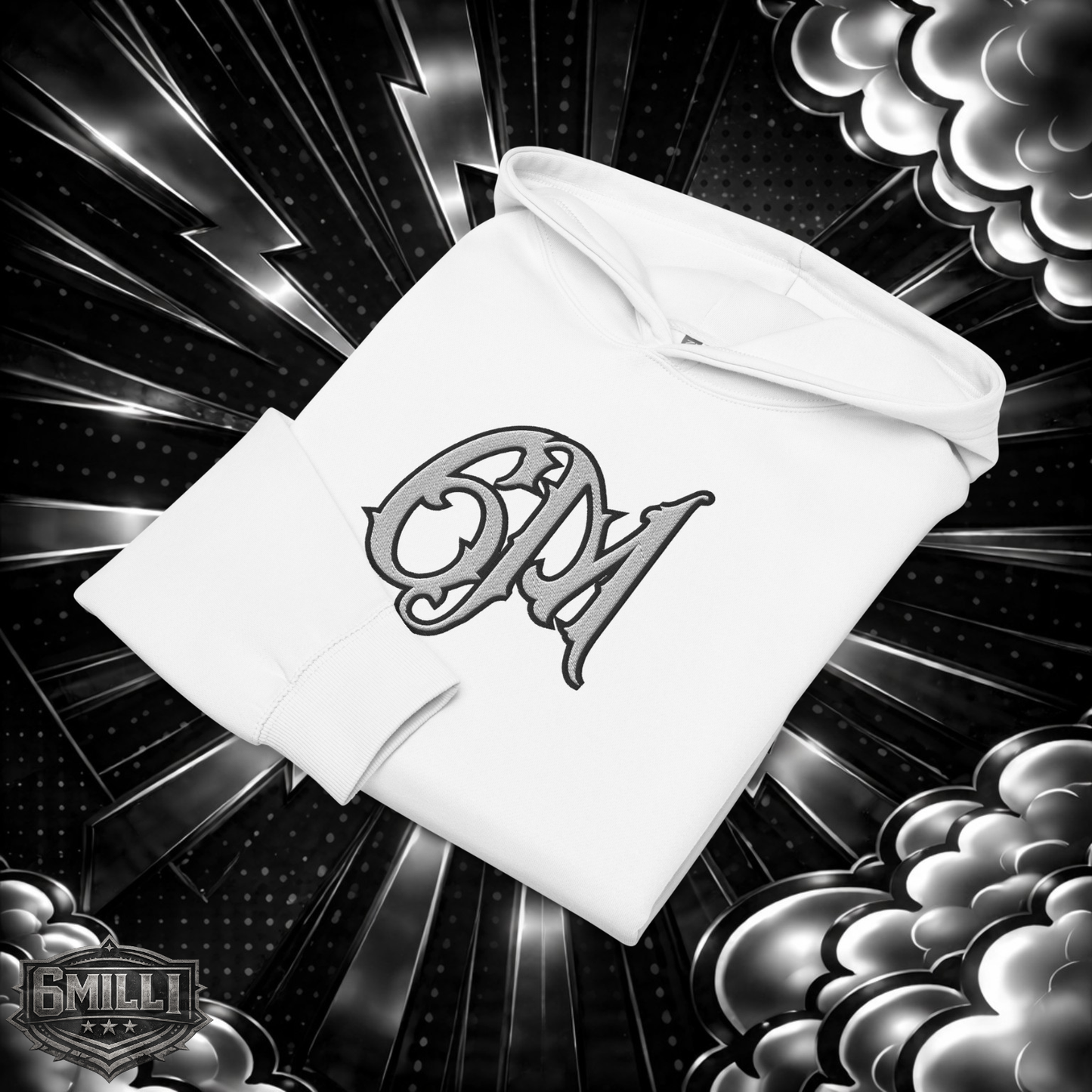 6M - Oversized Embroidered Men’s box hoodie