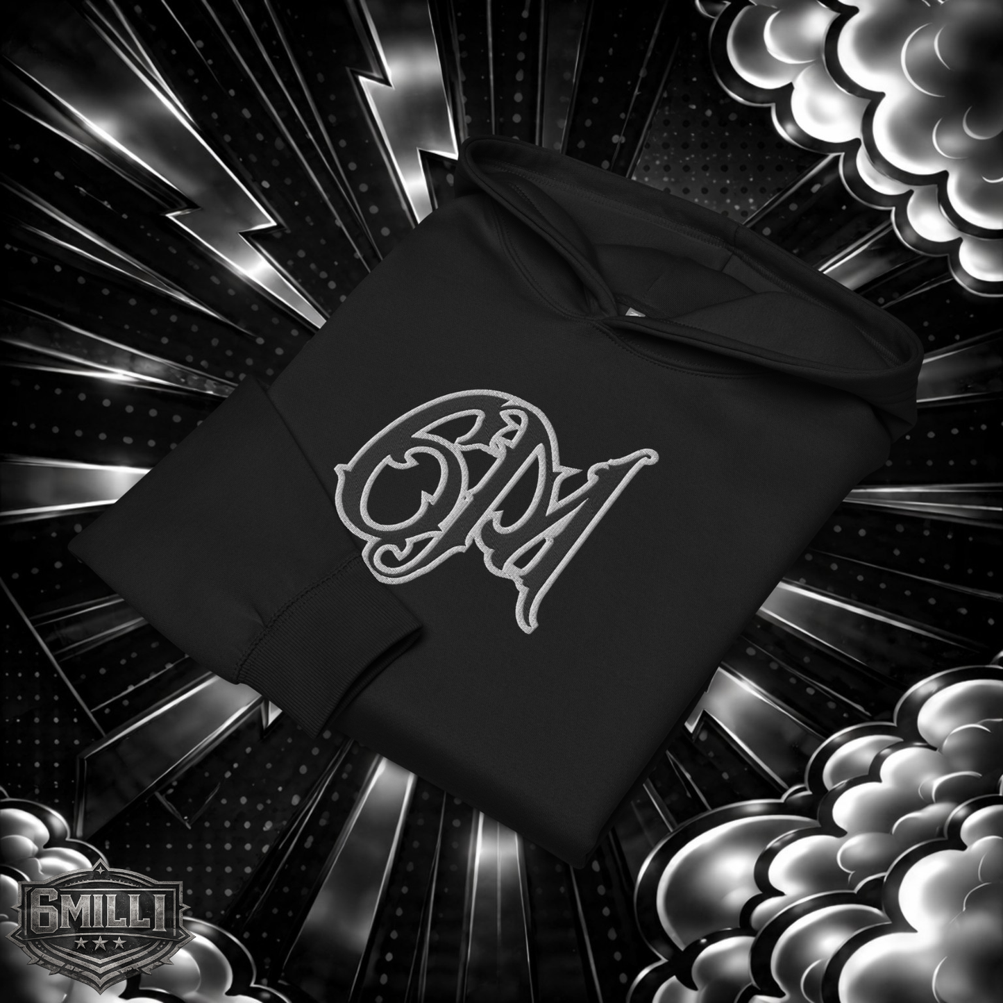 6M - Oversized Embroidered Men’s box hoodie