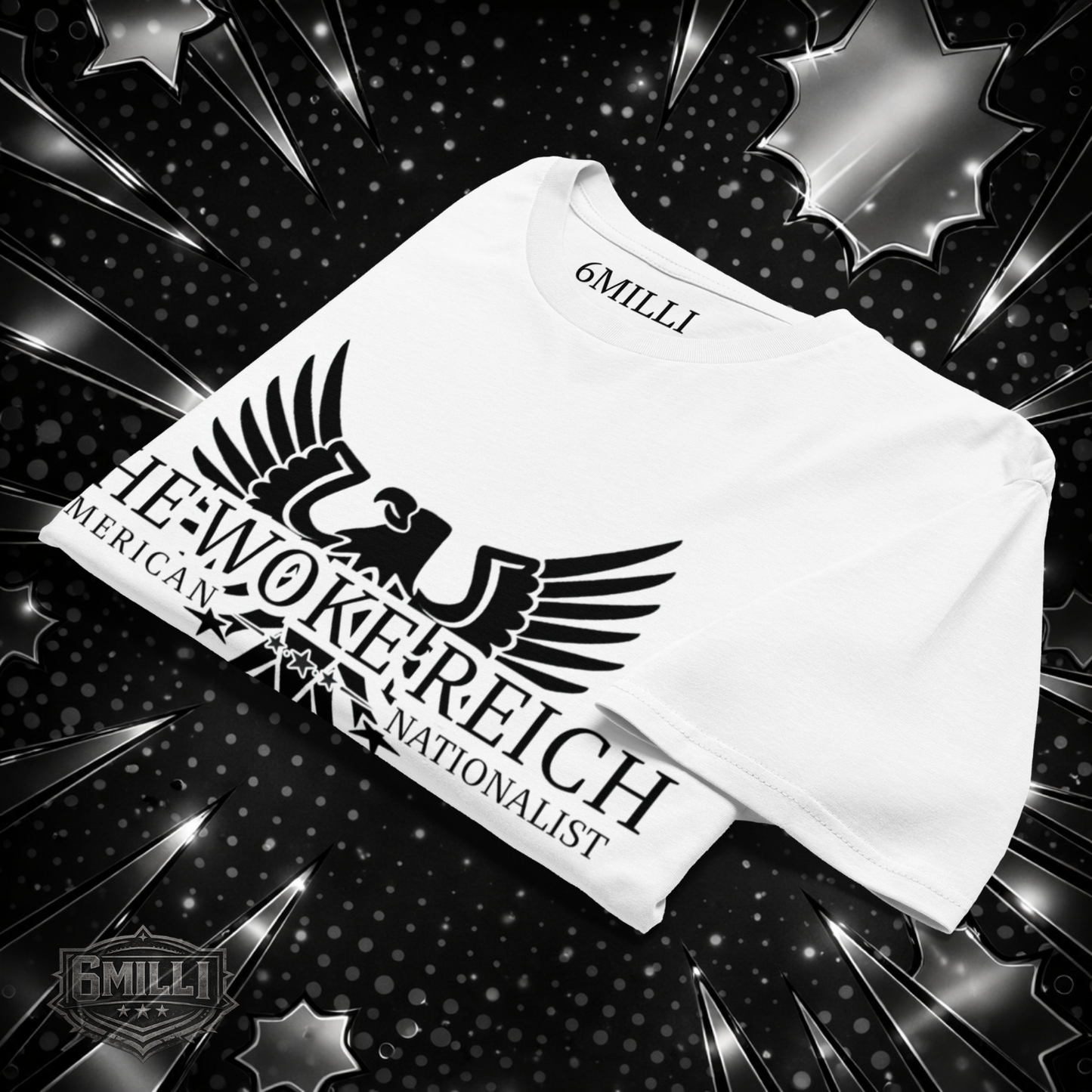 THE WOKE REICH (WHITE) - Men's Premium Short Sleeve Tee