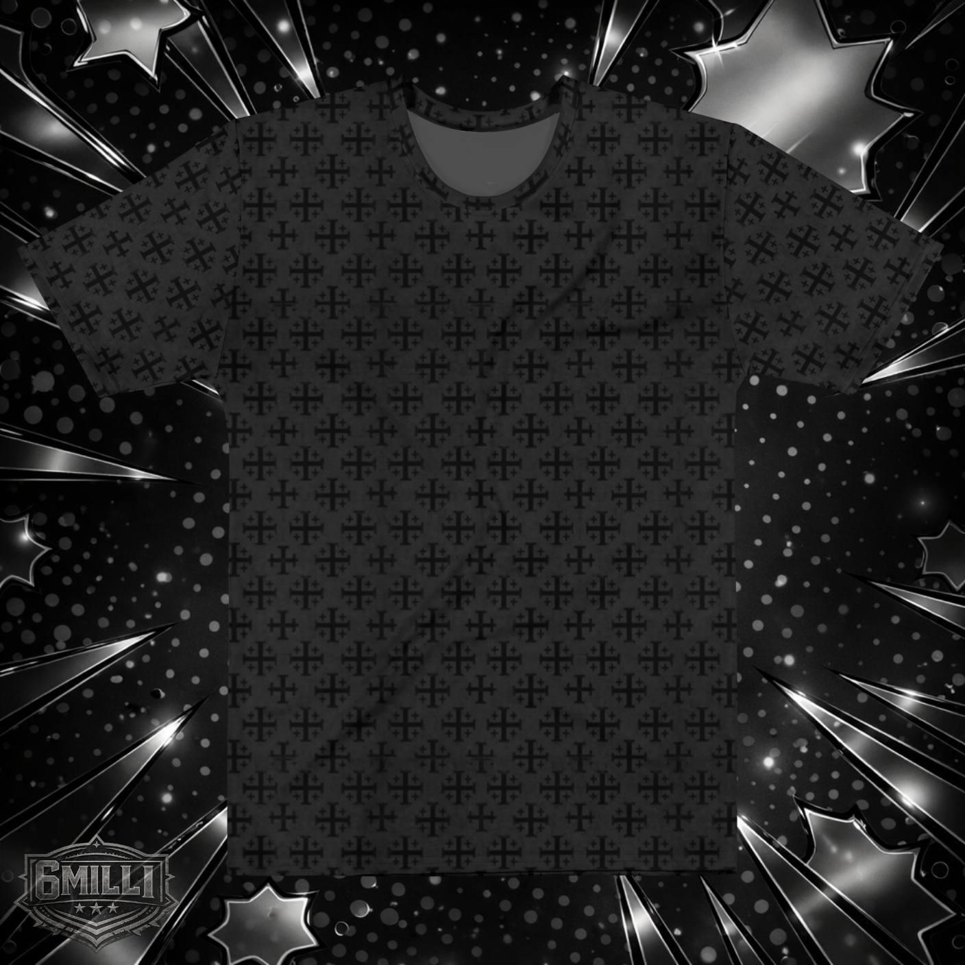 CRUSADER 6MILLI - cotton crew neck t-shirt