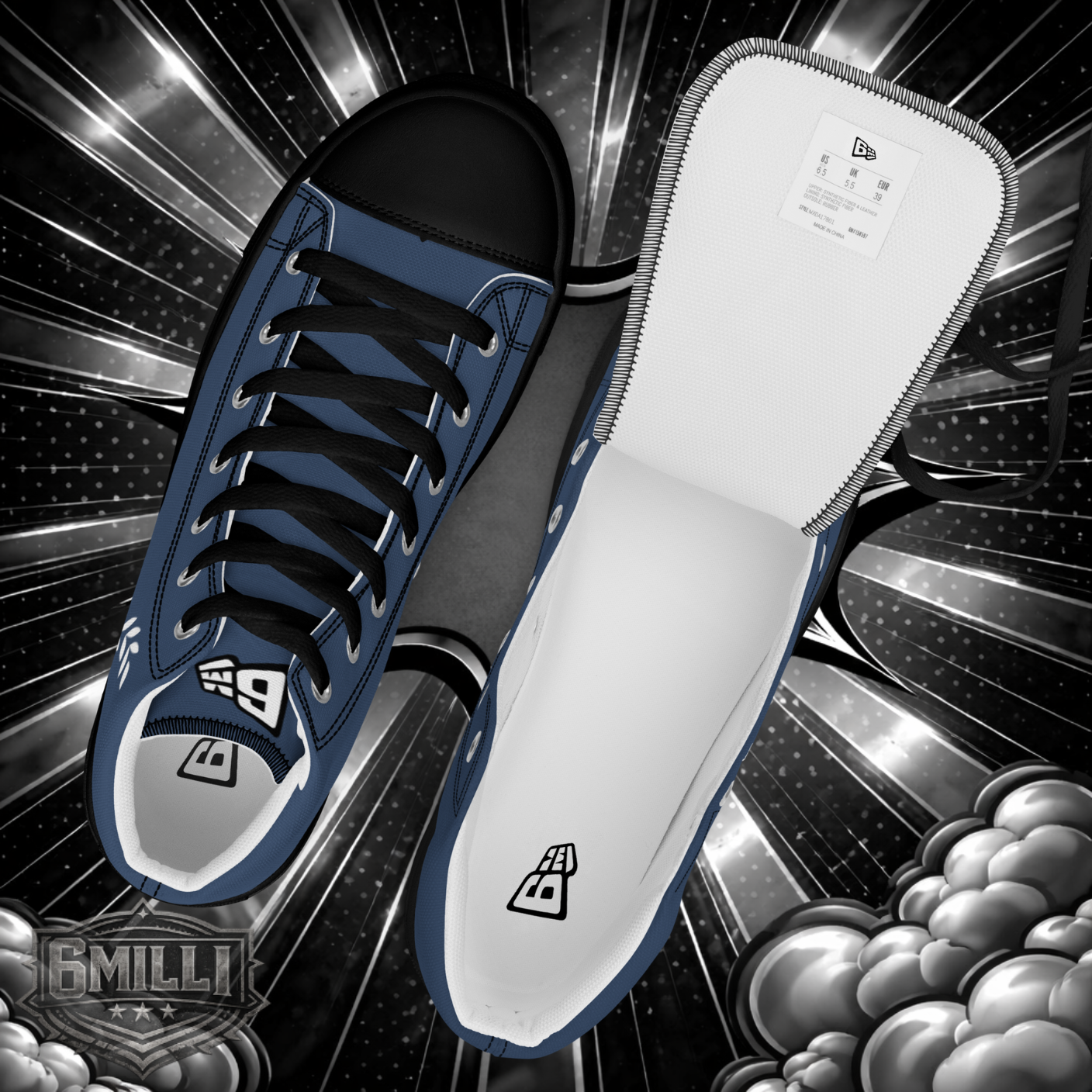 6MILLI - Men’s high top canvas shoes