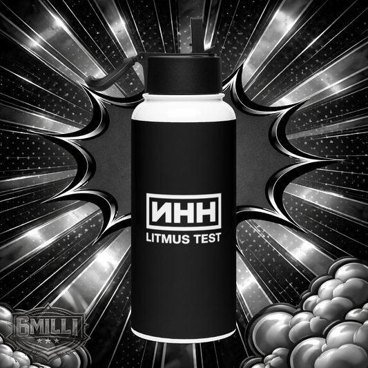 NHH Stainless steel water bottle with a straw lid