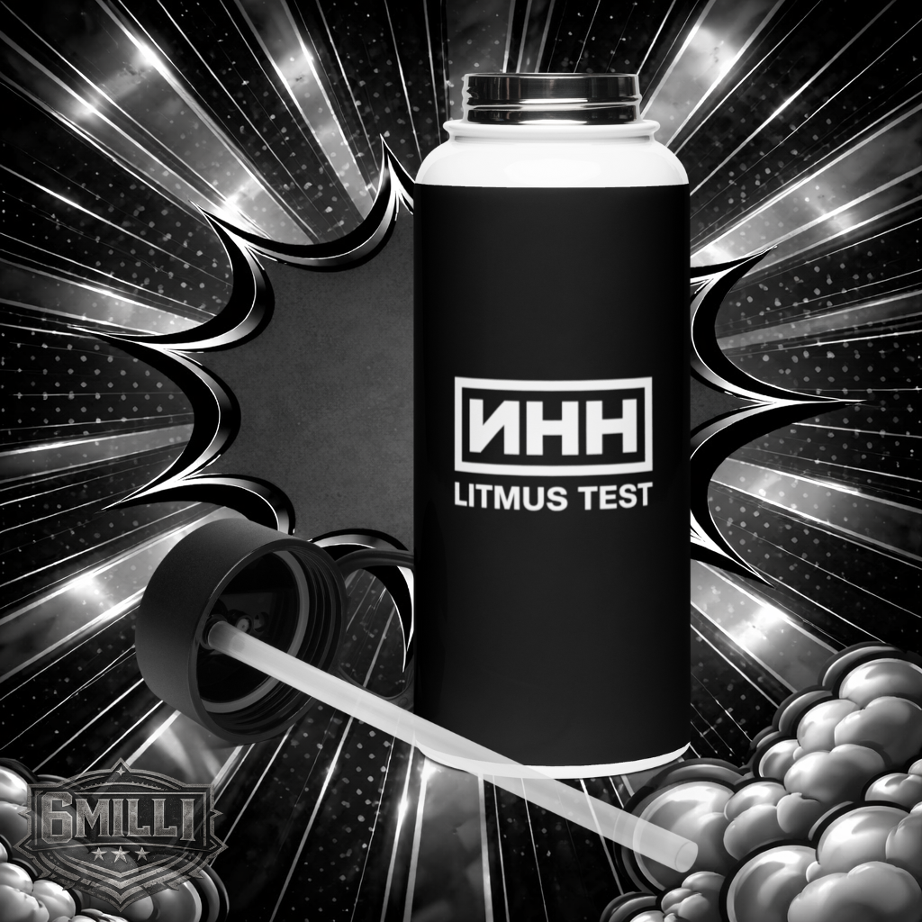 NHH Stainless steel water bottle with a straw lid