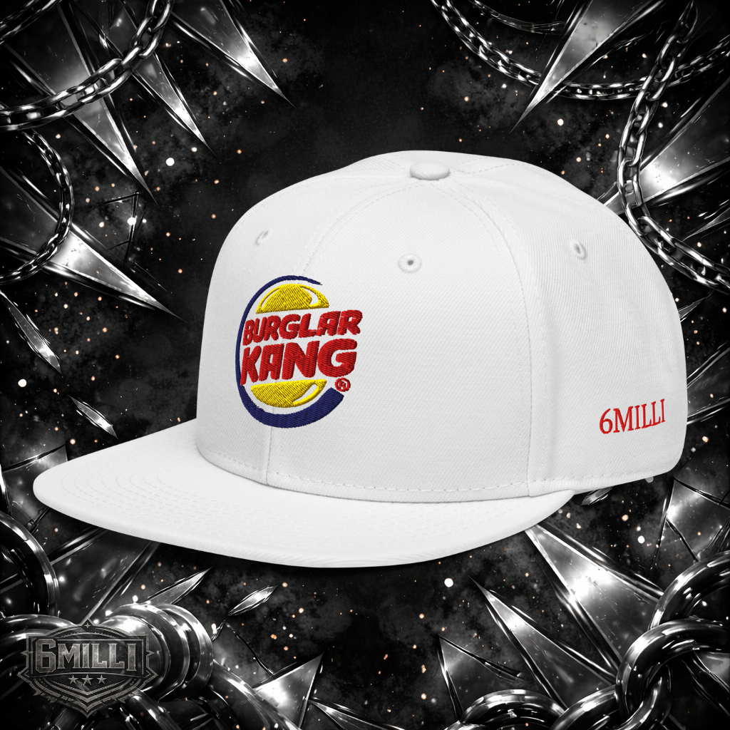 Burglar Kang Embroidered Snapback Hat