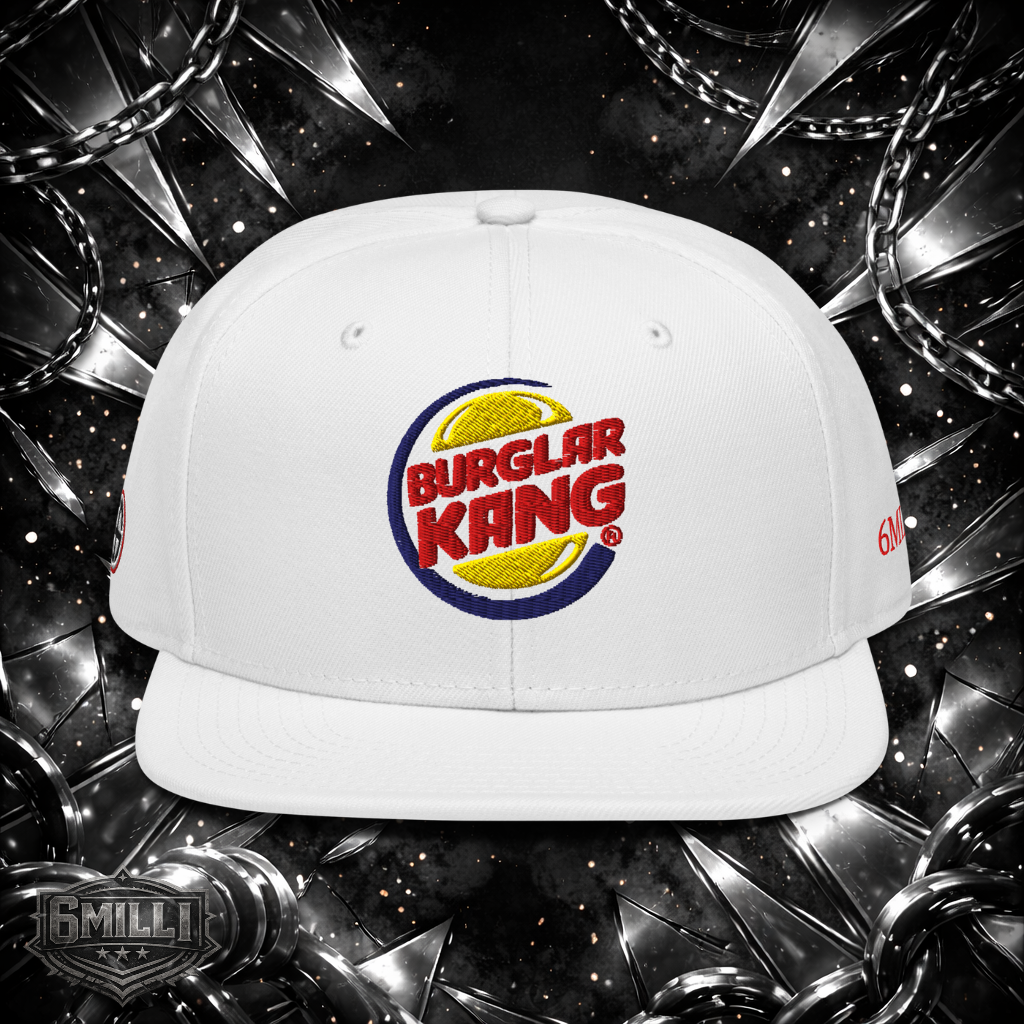 Burglar Kang Embroidered Snapback Hat