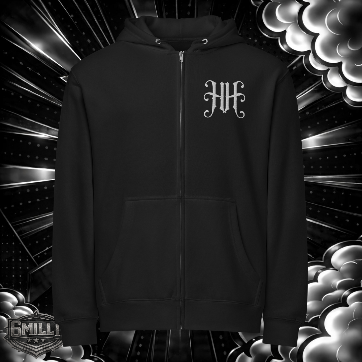 HH Embroidered Premium full zip hoodie