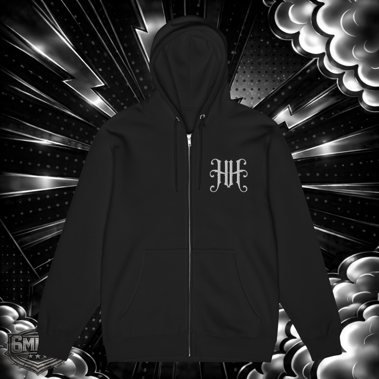 HH Embroidered Premium full zip hoodie