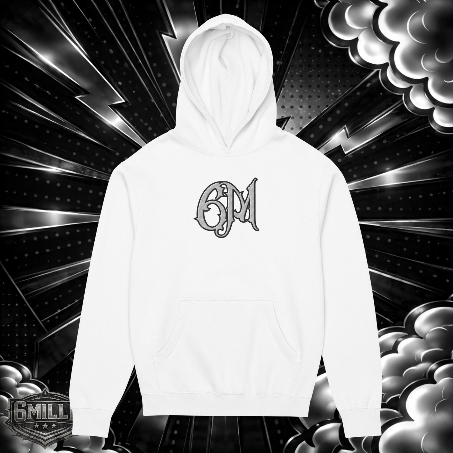 6M - Oversized Embroidered Men’s box hoodie