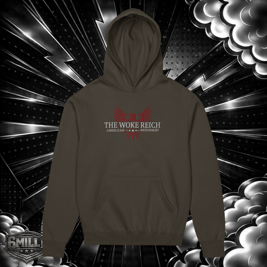 THE WOKE REICH - Oversized Embroidered Men’s box hoodie