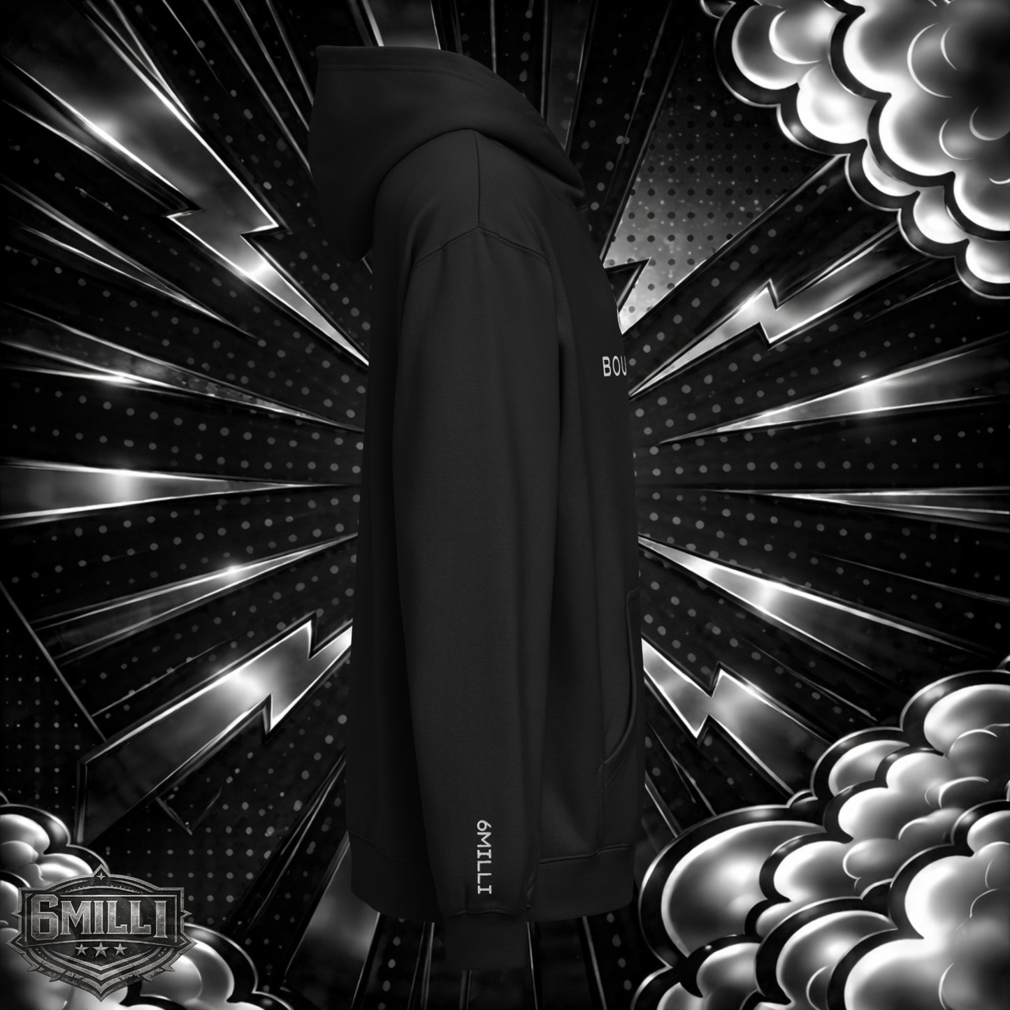 BOUGIENICA - Oversized Embroidered Men’s box hoodie