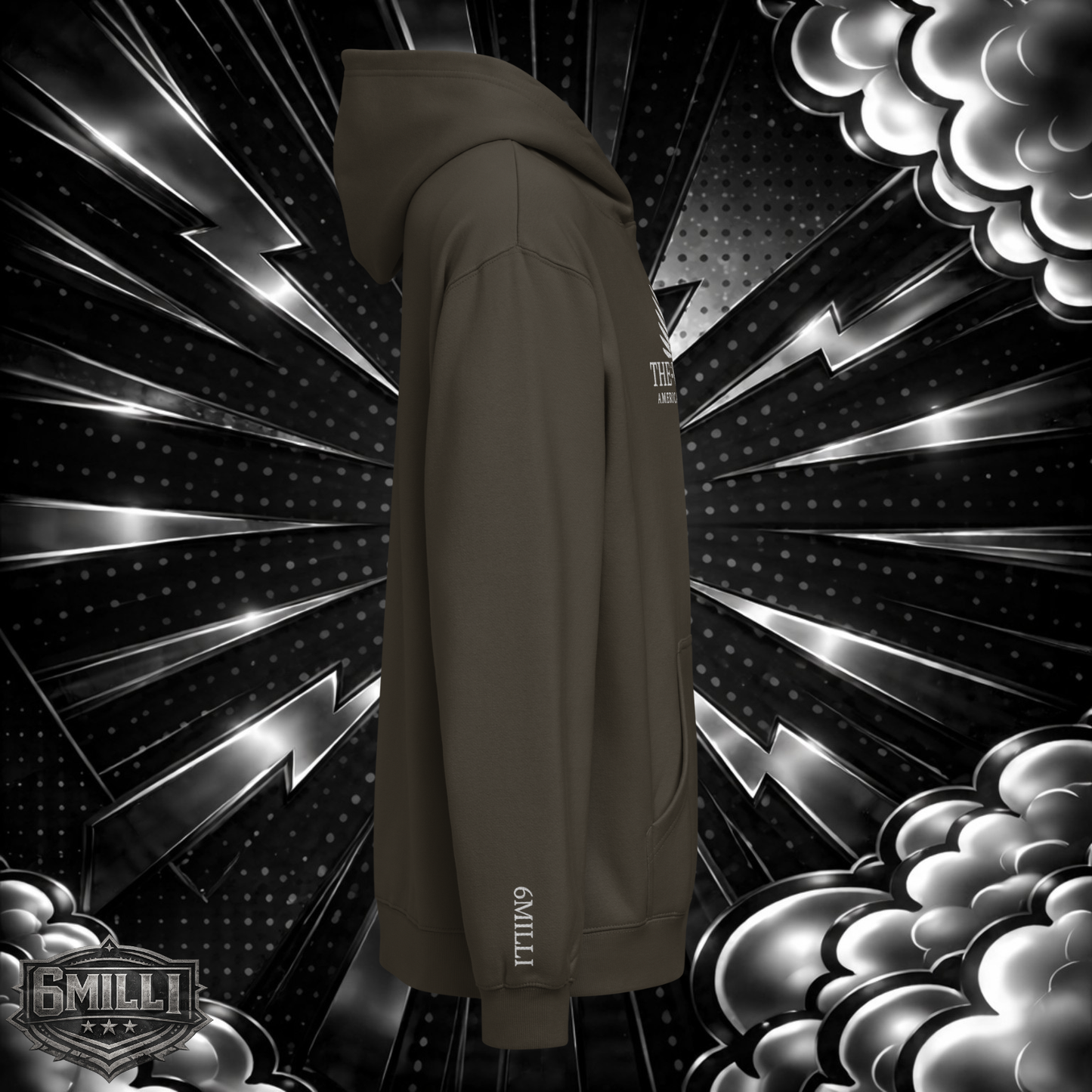 THE WOKE REICH - Oversized Embroidered Men’s box hoodie