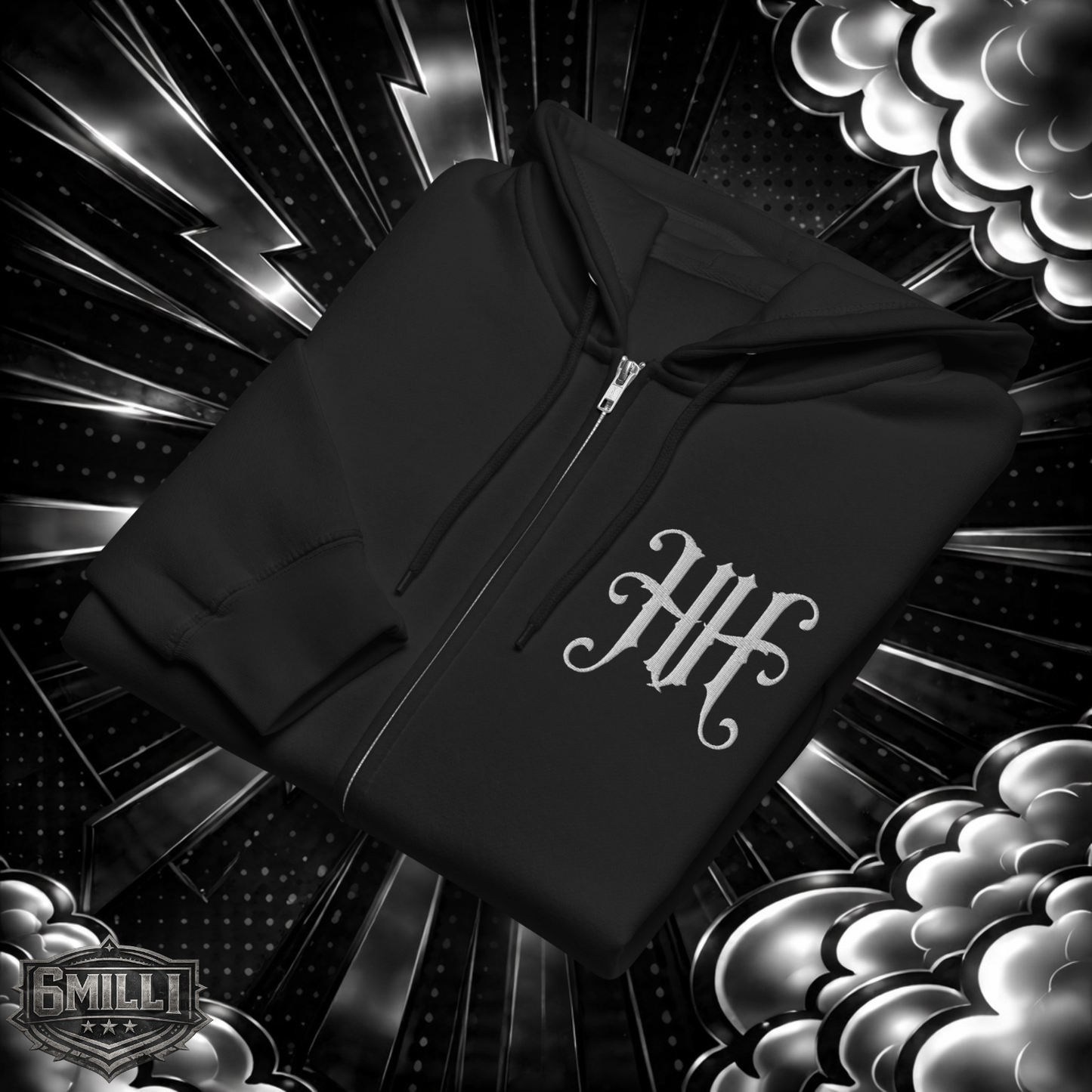 HH Embroidered Premium full zip hoodie