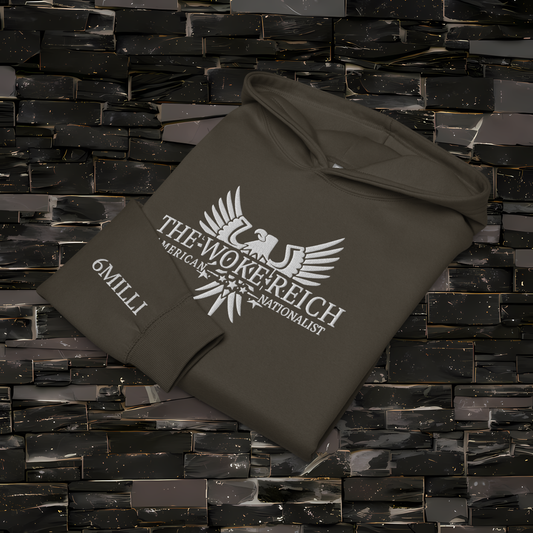 The Woke Reich Oversized Embroidered Men’s box hoodie