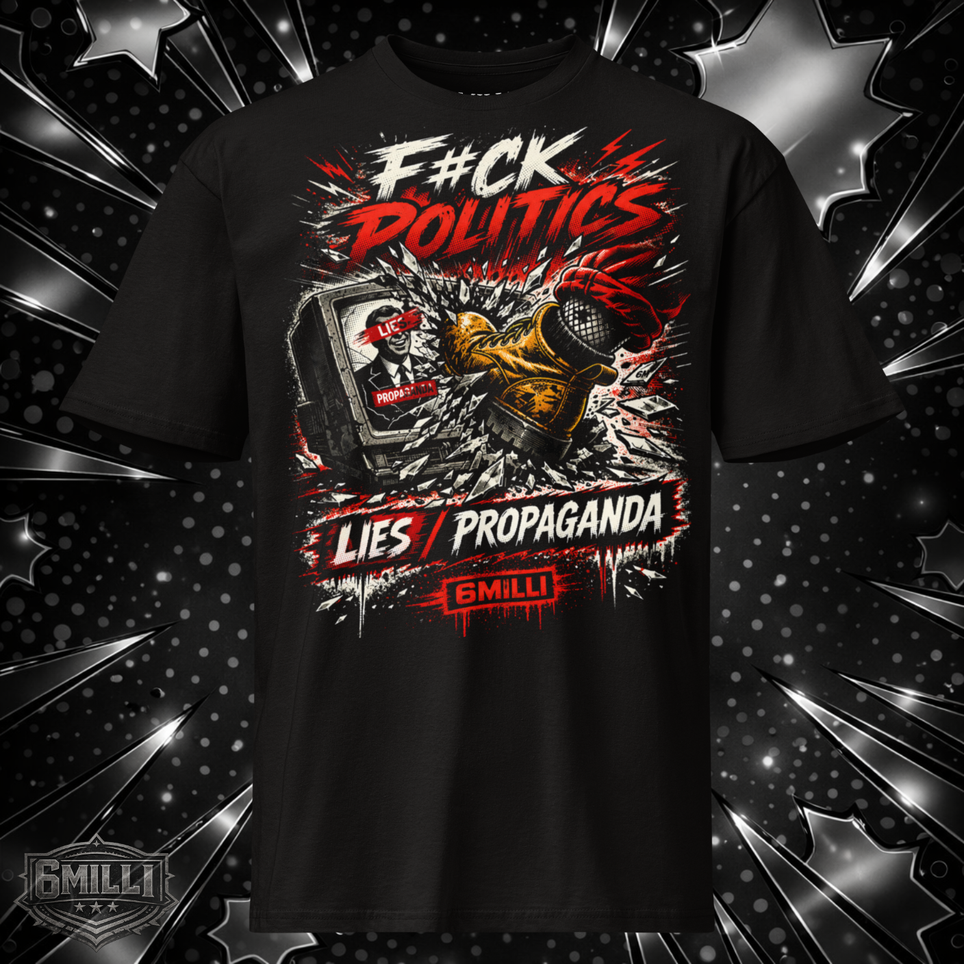 F#CK POLITICS - Men's Premium Short Sleeve Tee