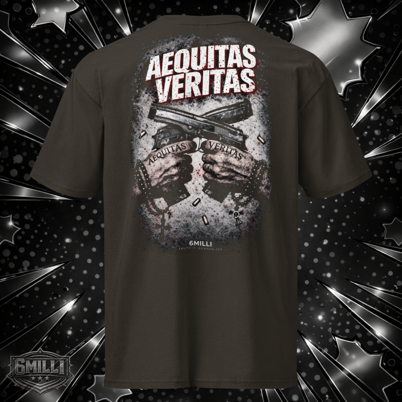 AEQUITAS VERITAS - Vintage BLK Men's Premium Short Sleeve Tee