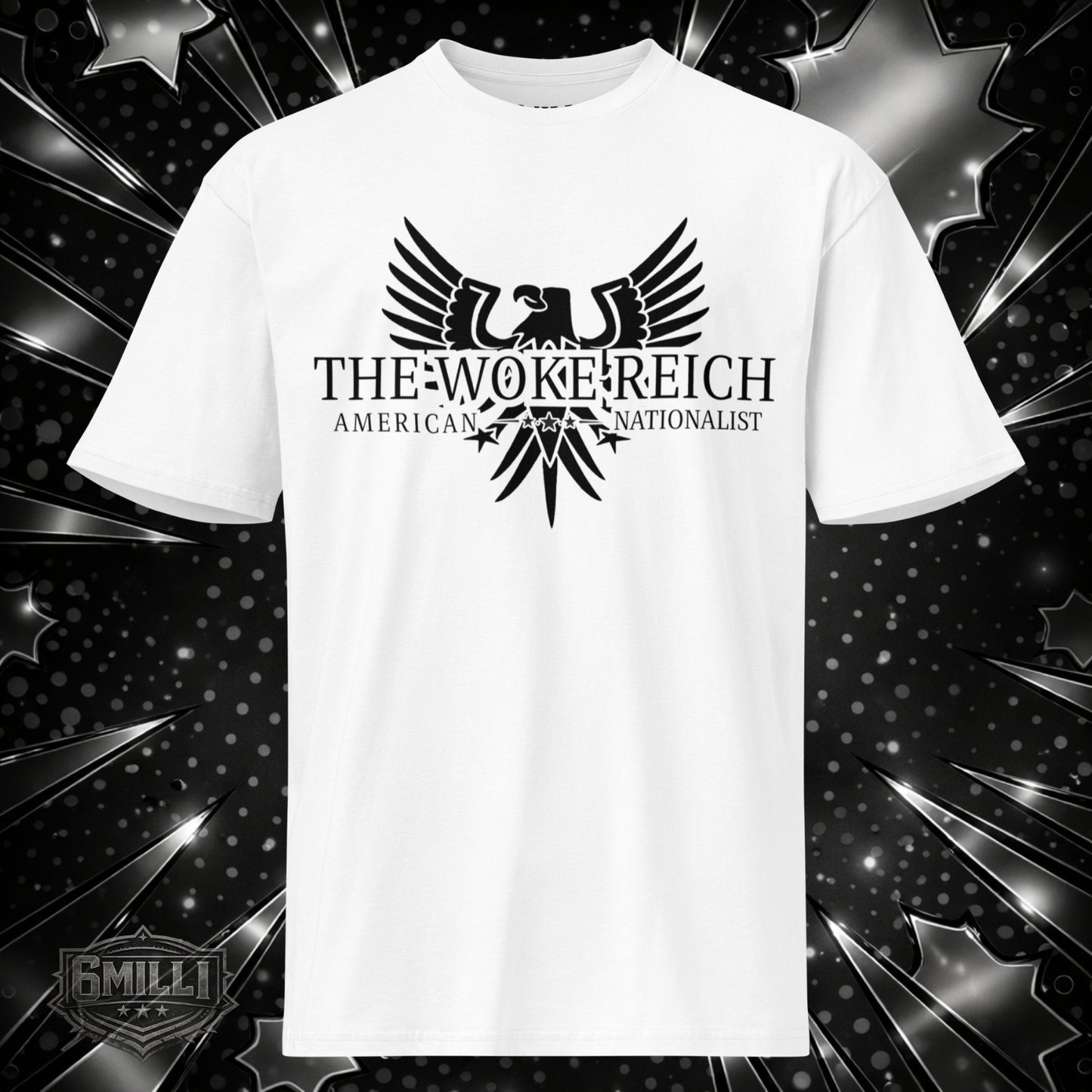 THE WOKE REICH (WHITE) - Men's Premium Short Sleeve Tee