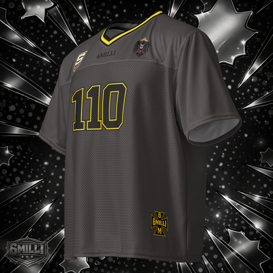 110 { GRAY } - Boxy football jersey