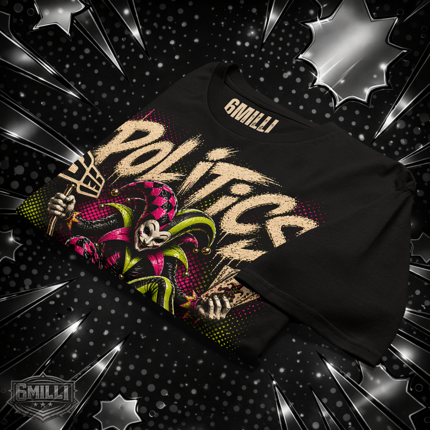 POLITICS IS JESTER - Men's Premium Short Sleeve Tee