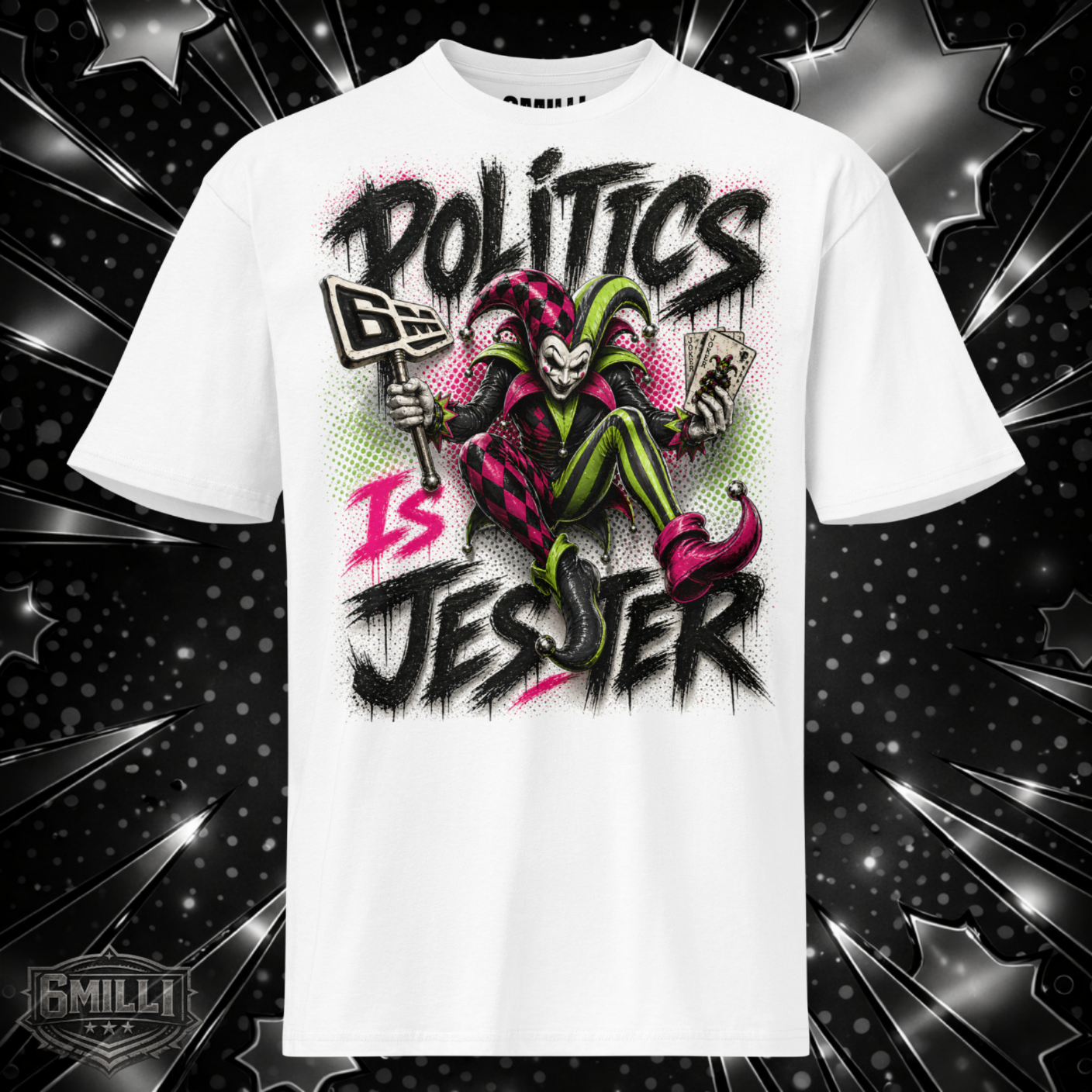 POLITICS IS JESTER - Men's Premium Short Sleeve Tee