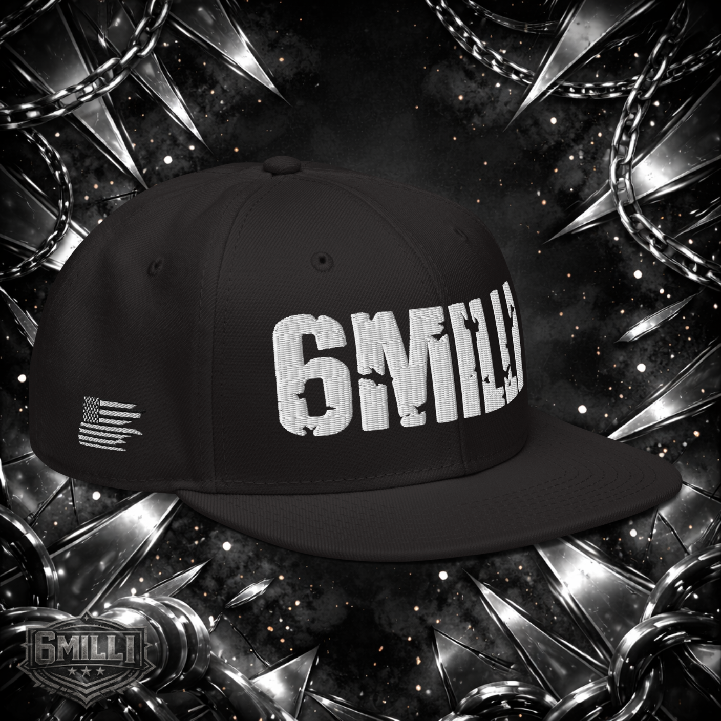 6MILLI - Embroidered Snapback Hat