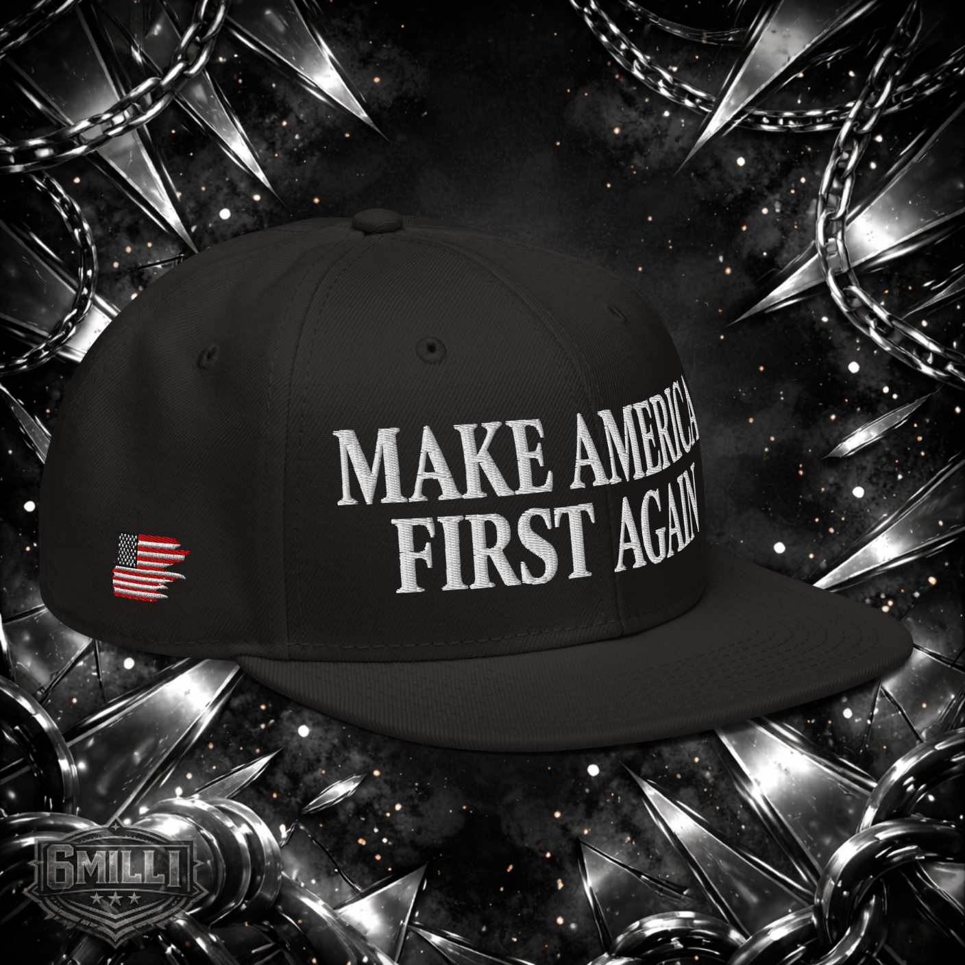 MAKE AMERICA FIRST AGAIN (ROMAN EDITION) - EMBROIDERED Snapback Hat