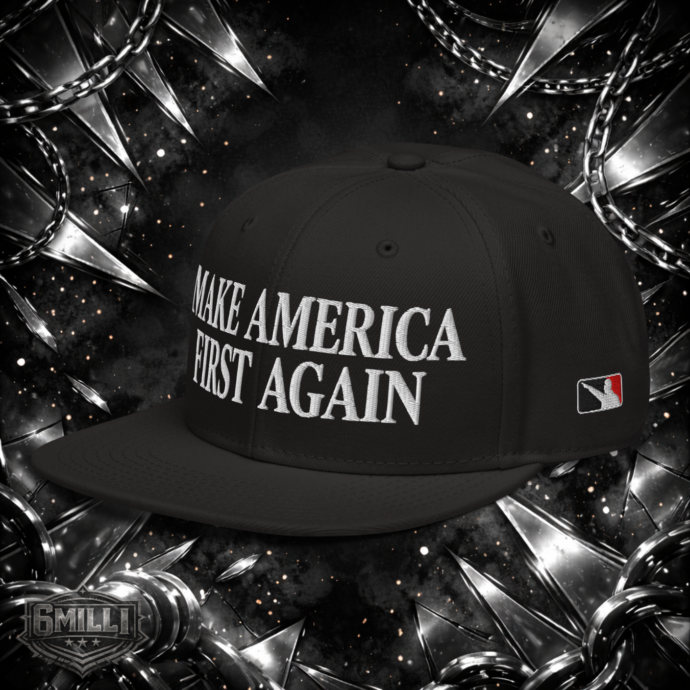 MAKE AMERICA FIRST AGAIN (ROMAN EDITION) - EMBROIDERED Snapback Hat