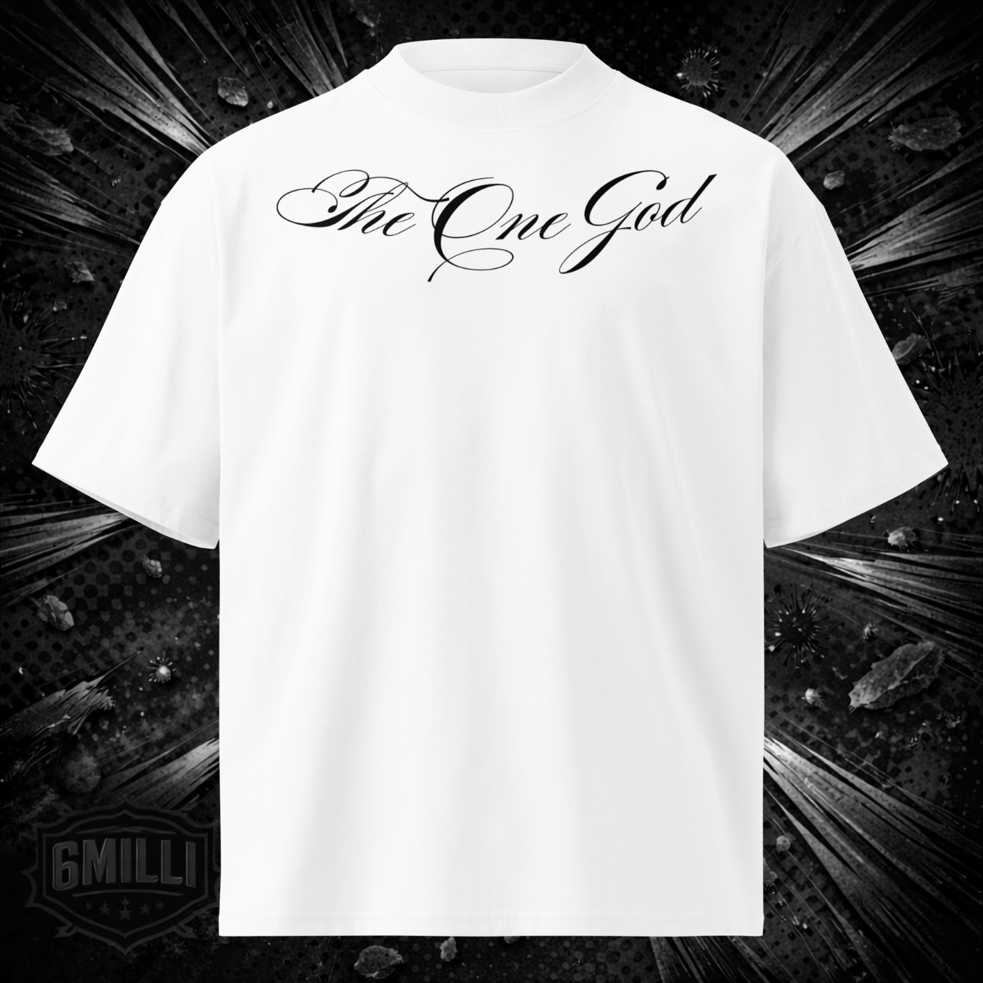 THE ONE GOD - organic oversized high neck t-shirt
