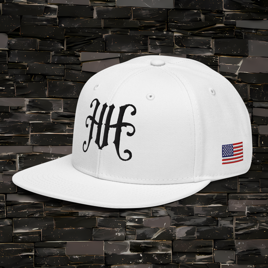 HH embroidered Snapback Hat