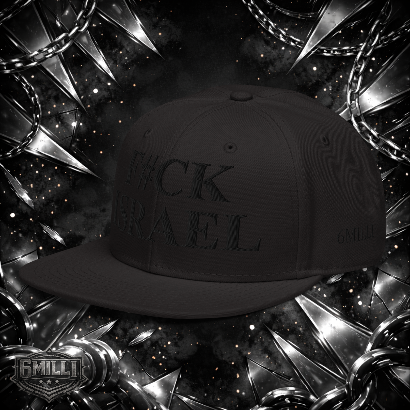 F#CK ISRAEL - Embroidered Snapback Hat