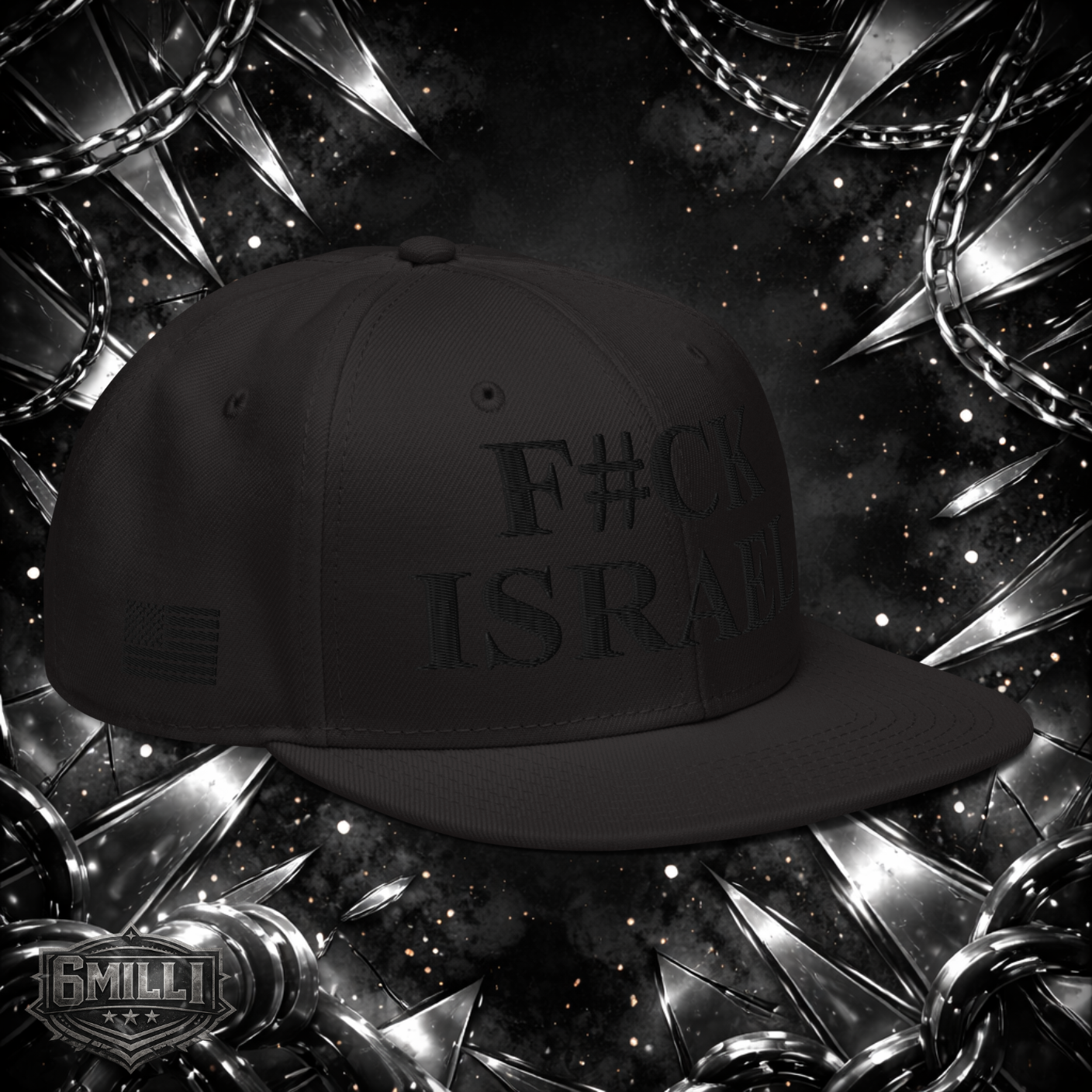 F#CK ISRAEL - Embroidered Snapback Hat