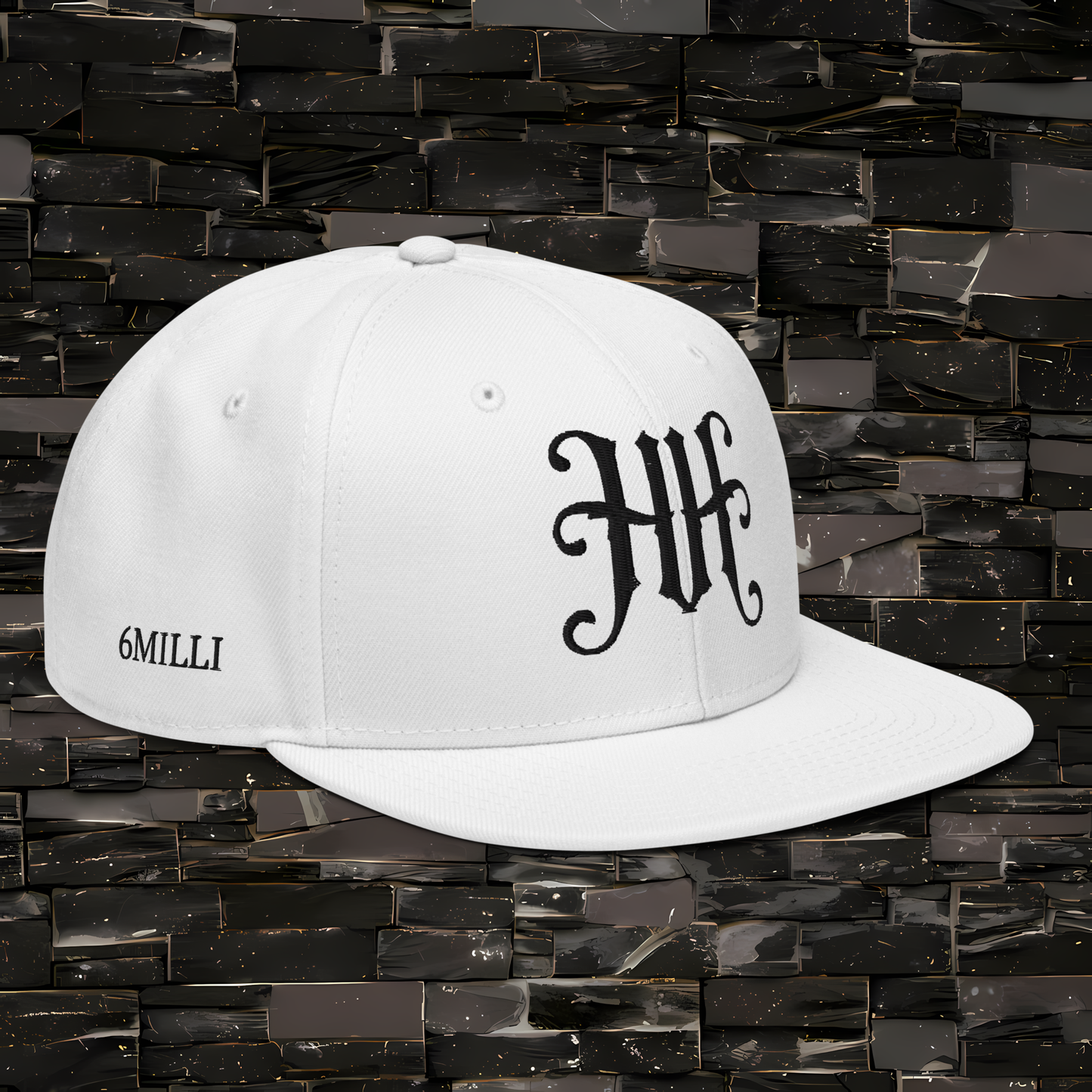 HH embroidered Snapback Hat
