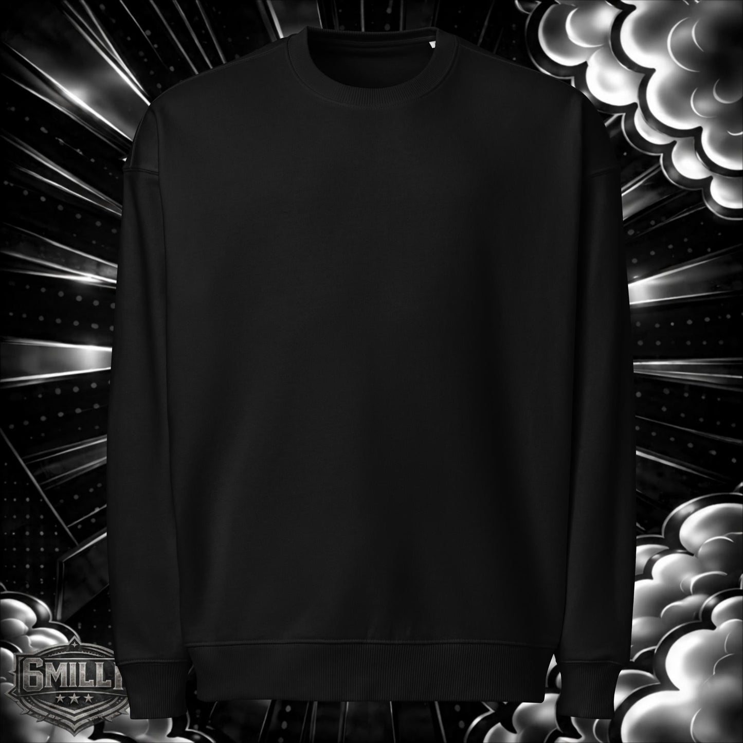 JERUSALIM CROSS - organic oversized sweatshirt